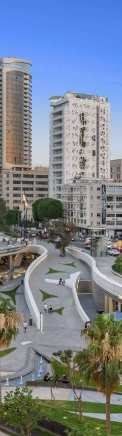 a view of a city with buildings and a street at Heart Of Nicosia - The Gem in Nicosia