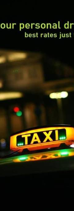 a taxi sign on the top of a taxi at Glabur Stays - The Amazing 1 BDR - Executive apt Nicosia Center Free Parking &amp; WiFi in Nicosia