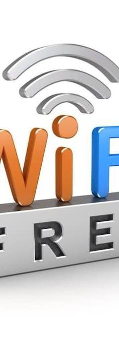 a wifi logo on top of a battery at Glabur Stays - The Amazing 1 BDR - Executive apt Nicosia Center Free Parking &amp; WiFi in Nicosia